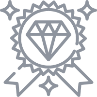 Icono de material de primera calidad